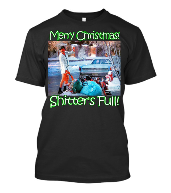 Merry Christmas Shitter's Full Scene National Lampoon's Christmas Vacation T-Shirt