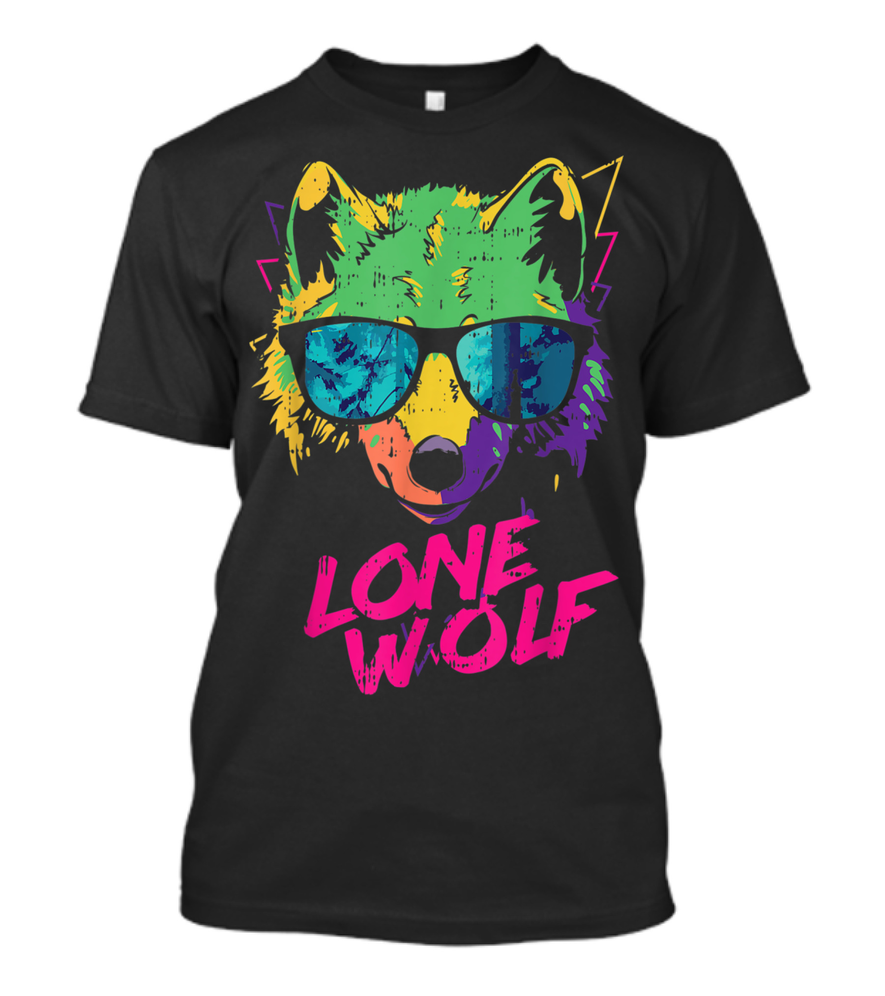 Lone Wolf Cool Fun Party Costume Cute Easy T-Shirt