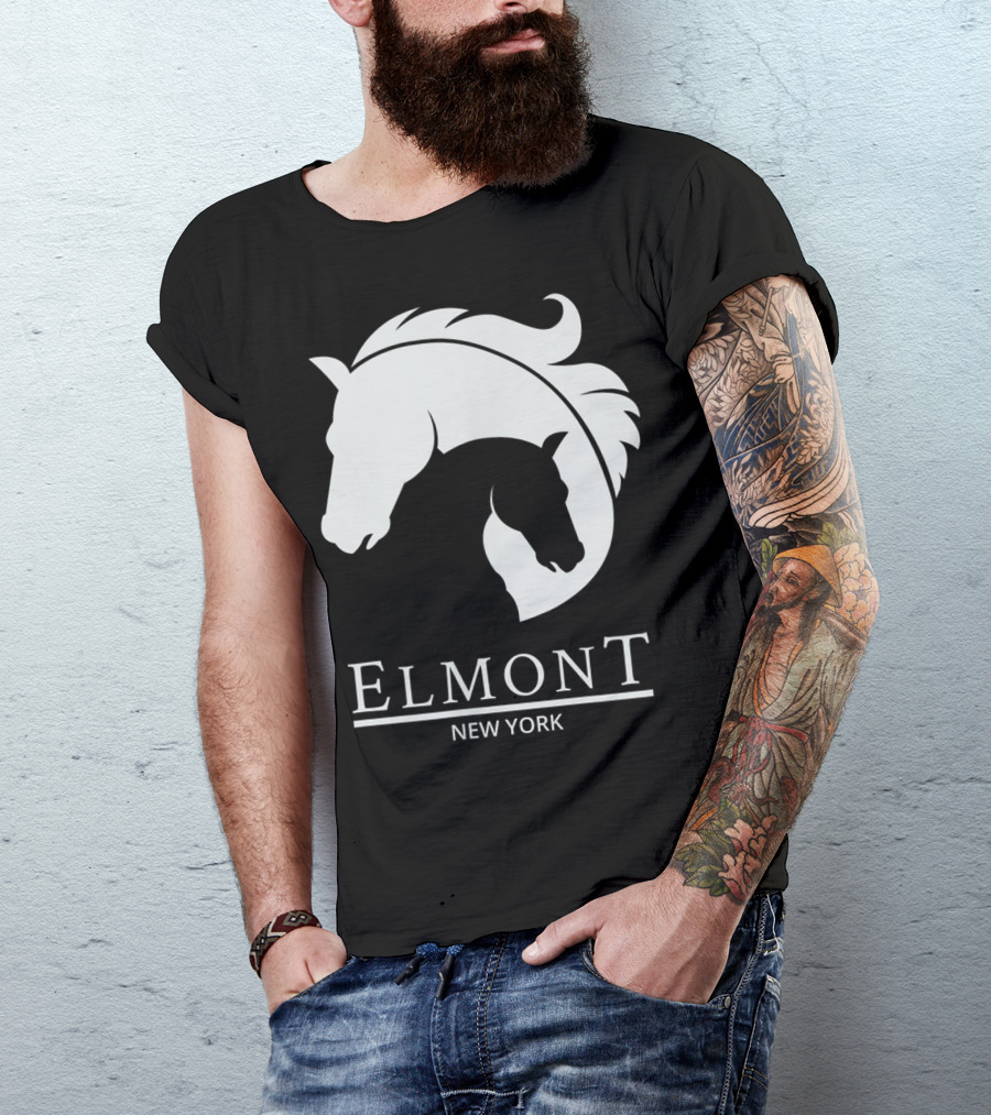 Elmont New York Horse Racing Fan Park Cool Belmont T-Shirt