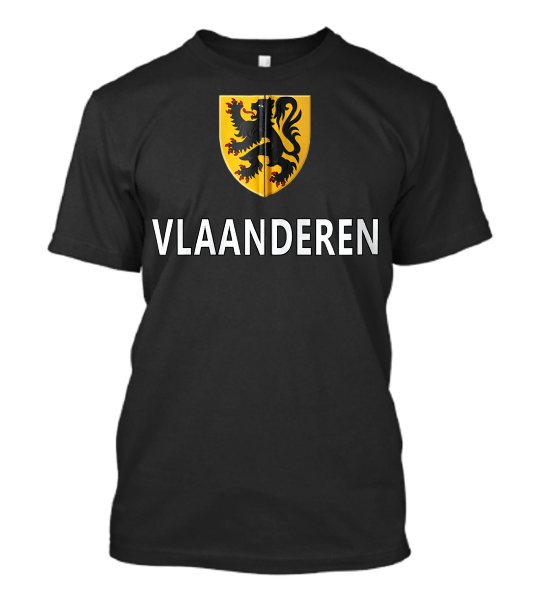 Vlaanderen National Coat Of Arms Flanders Zip T-Shirt