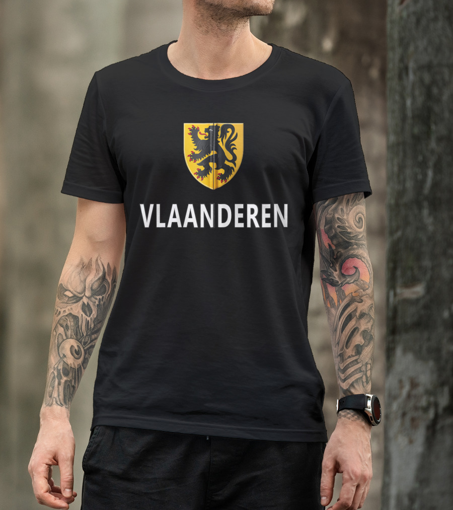Vlaanderen National Coat Of Arms Flanders Zip T-Shirt