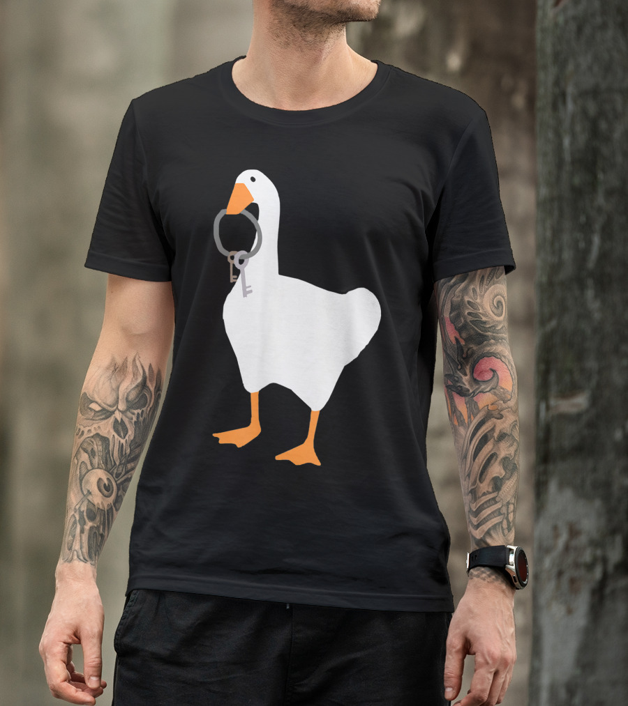 Untitled Goose Game Holding Keys T-Shirt