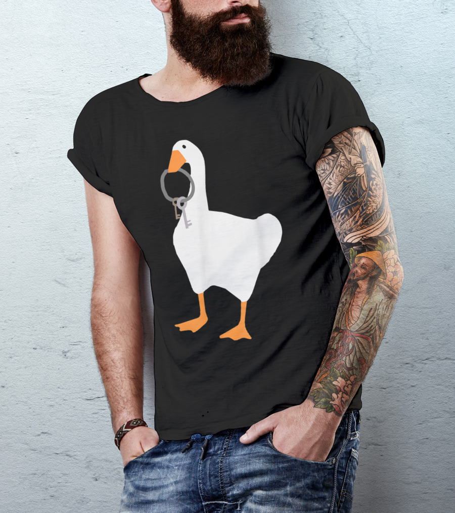 Untitled Goose Game Holding Keys T-Shirt