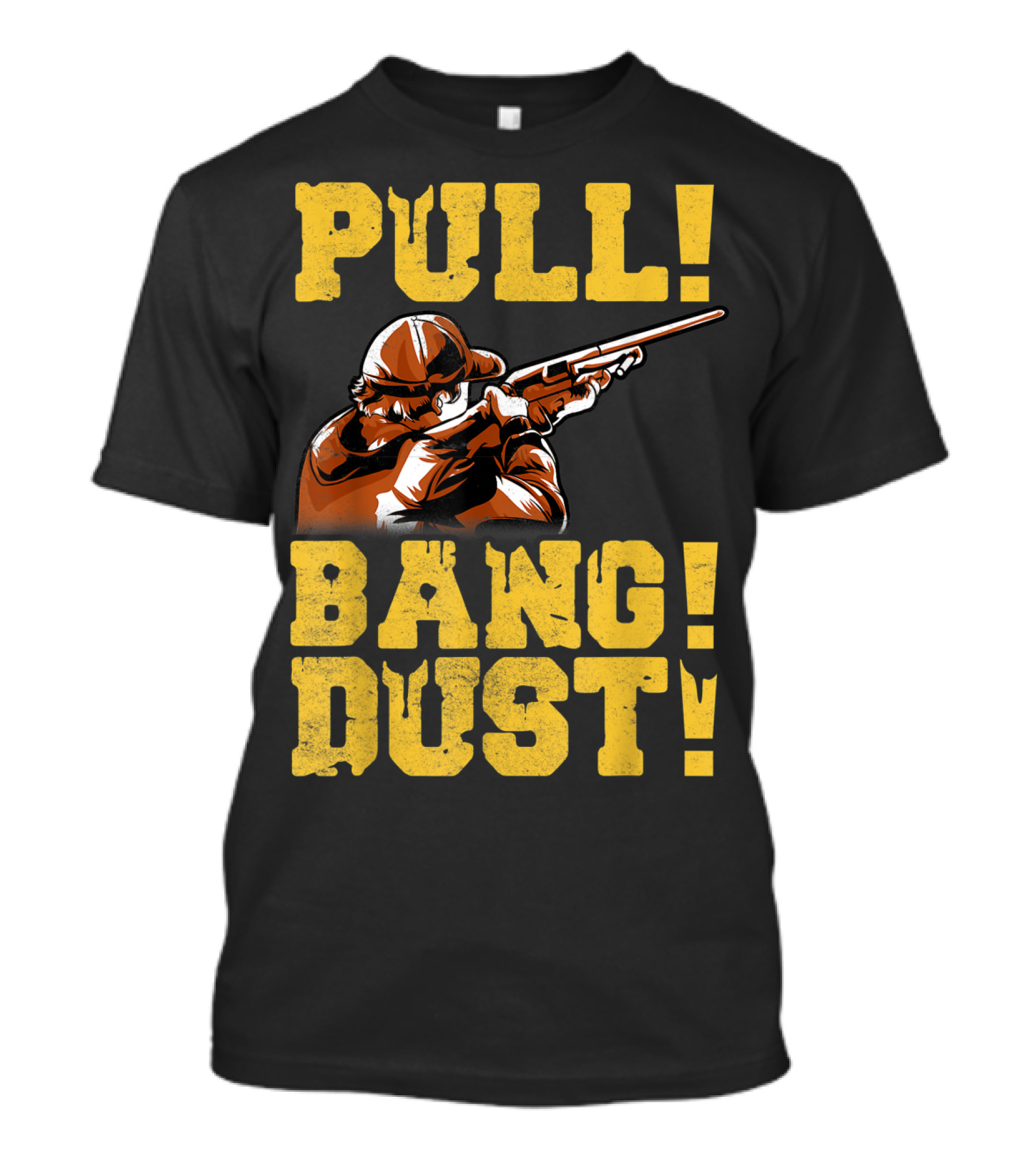 Pull Bang Dust Shotgun Shooting Sports Trap Skeet Clay T-Shirt