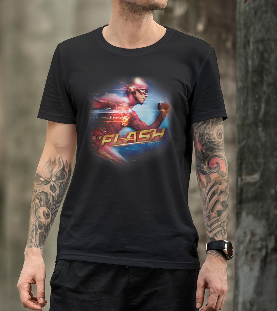The Flash TV Series Fastest Man Alive Speeding Hero T-Shirt