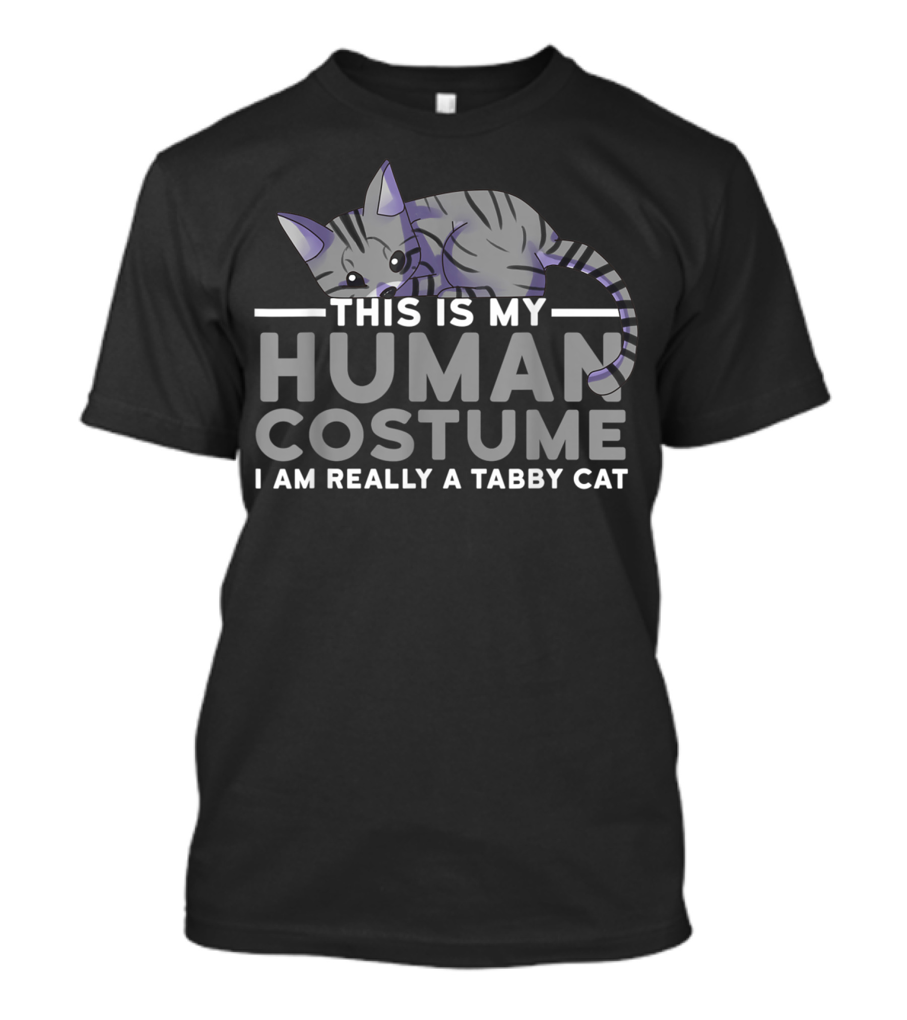 This Is My Human Costume I Am Really A Tabby Cat T-Shirt