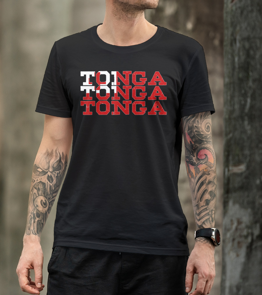 Tonga Tongan Flag Enthusiasts Sports Lovers T-Shirt