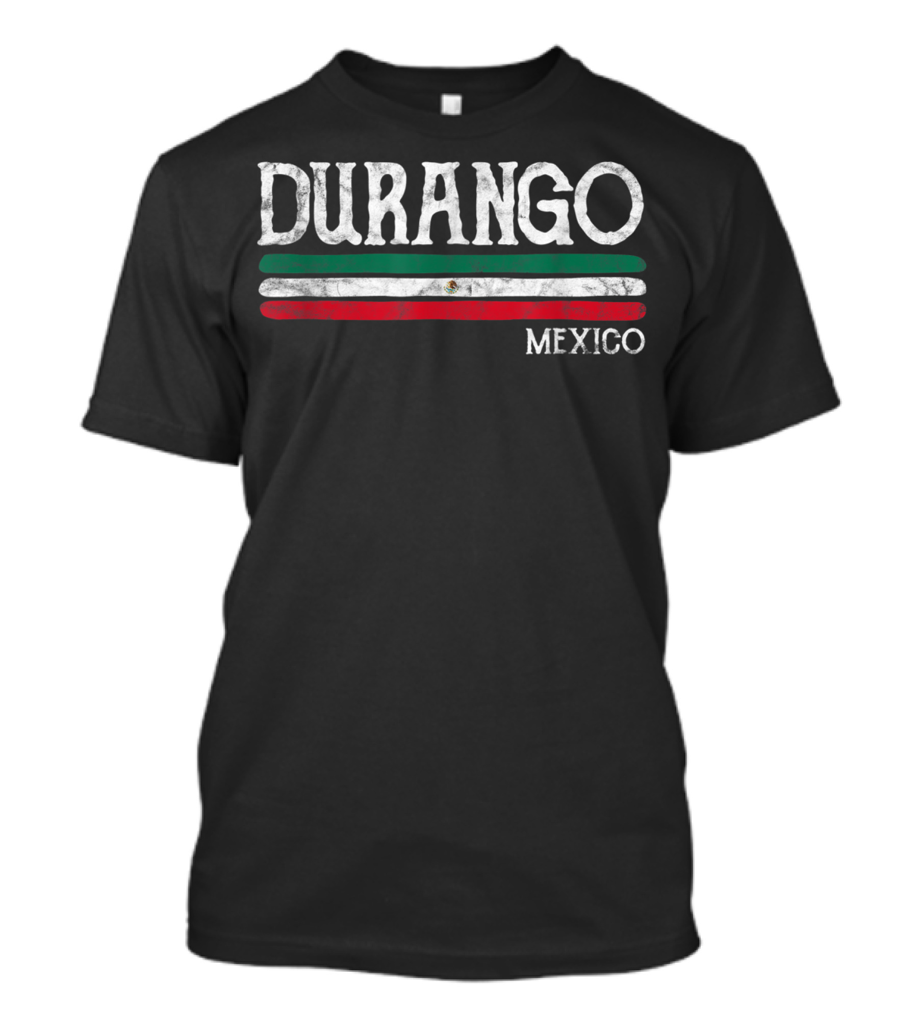 Durango Mexico Vintage Flag Stripes T-Shirt