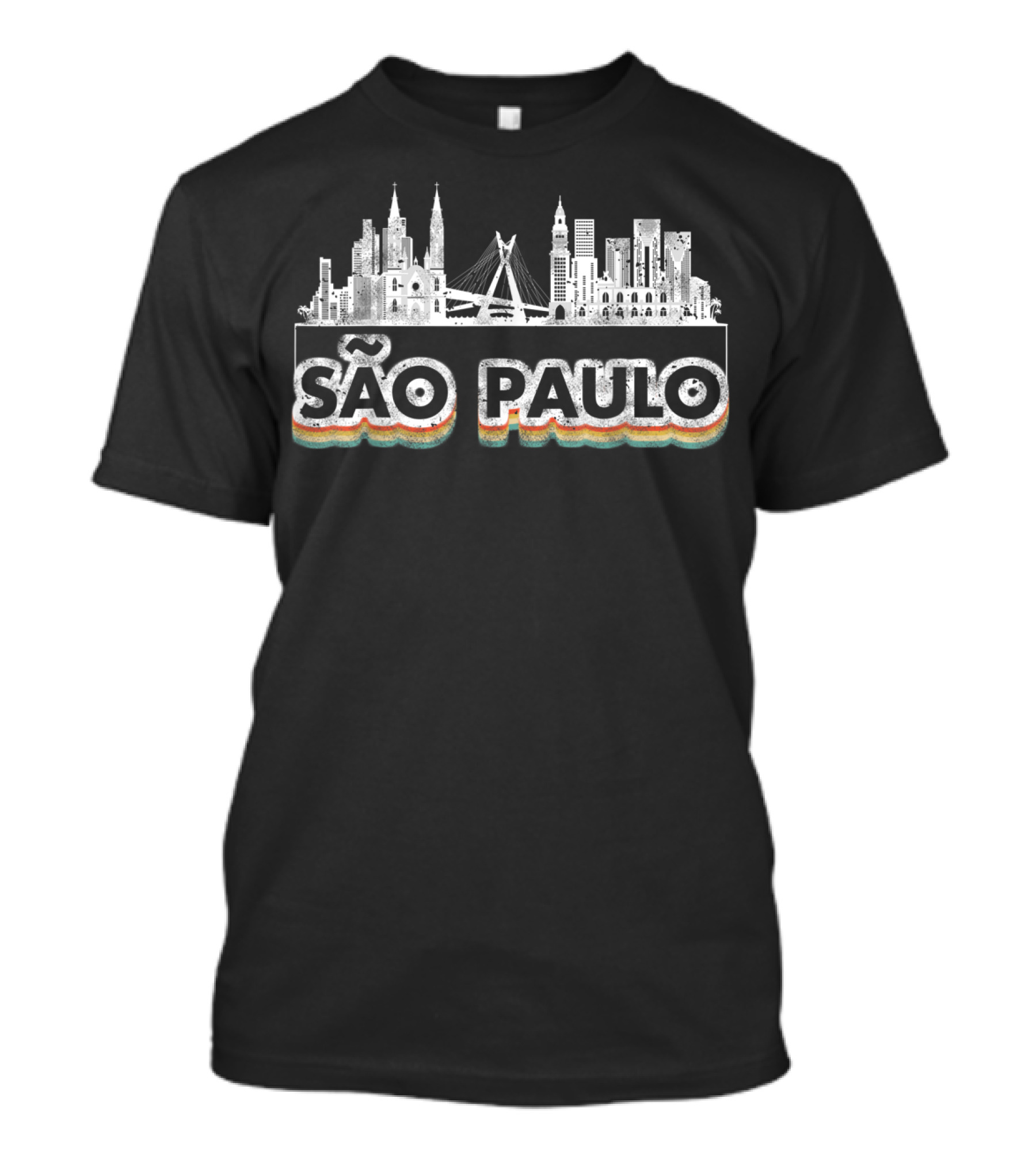 Sao Paulo Skyline Vintage T-Shirt