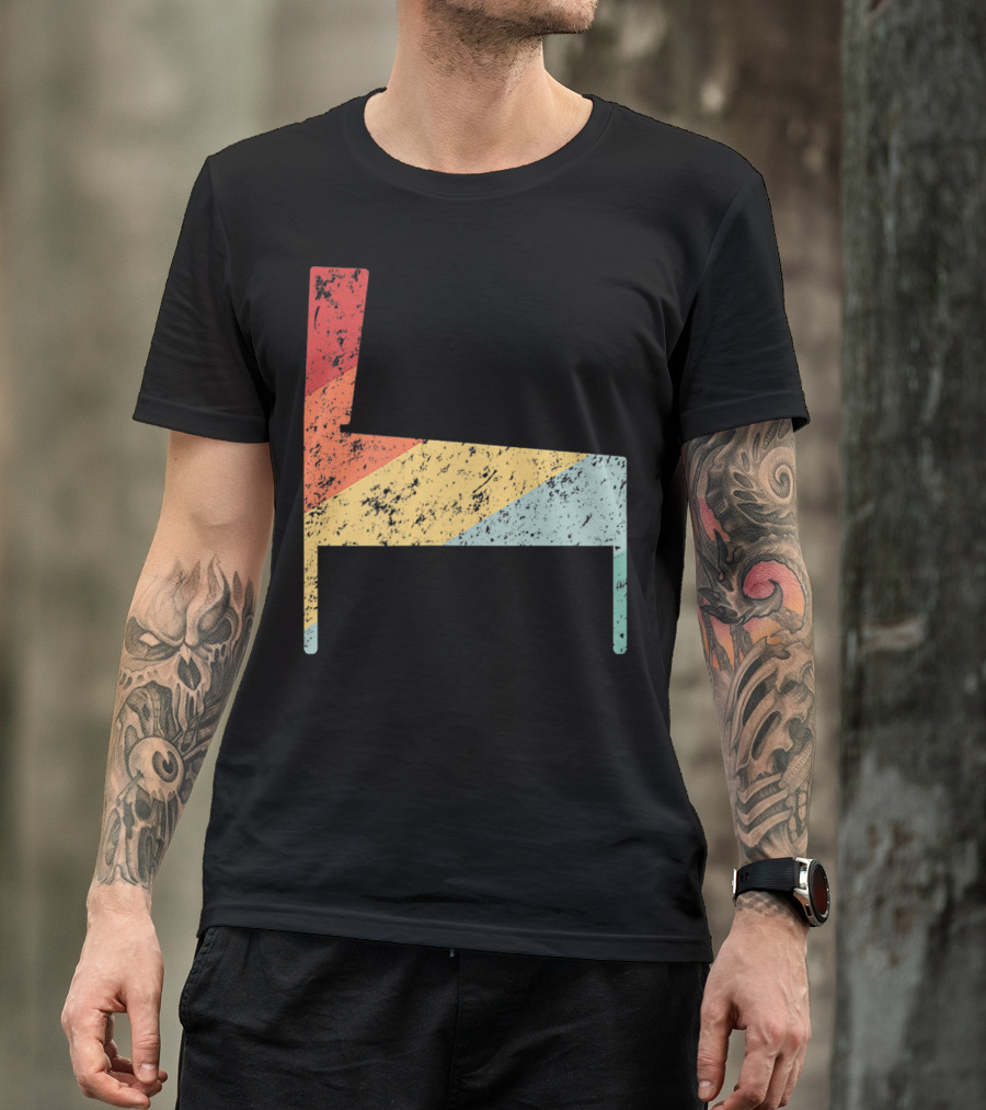 Classic Pinball Machine Retro Arcade Chair Shape T-Shirt