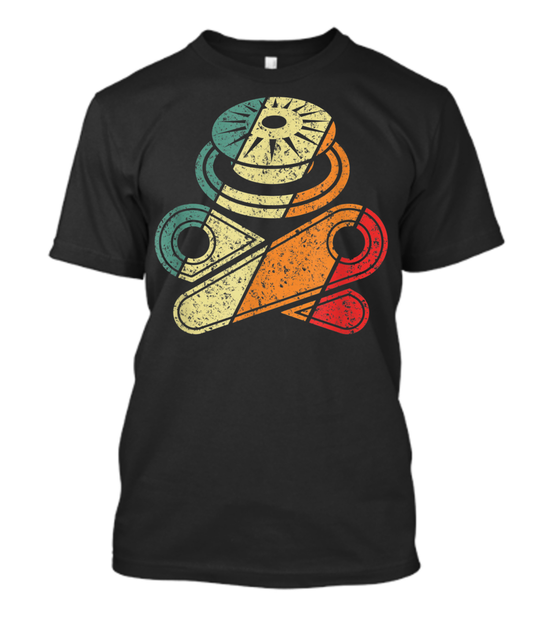 Classic Vintage Pinball Skull Bumper T-Shirt