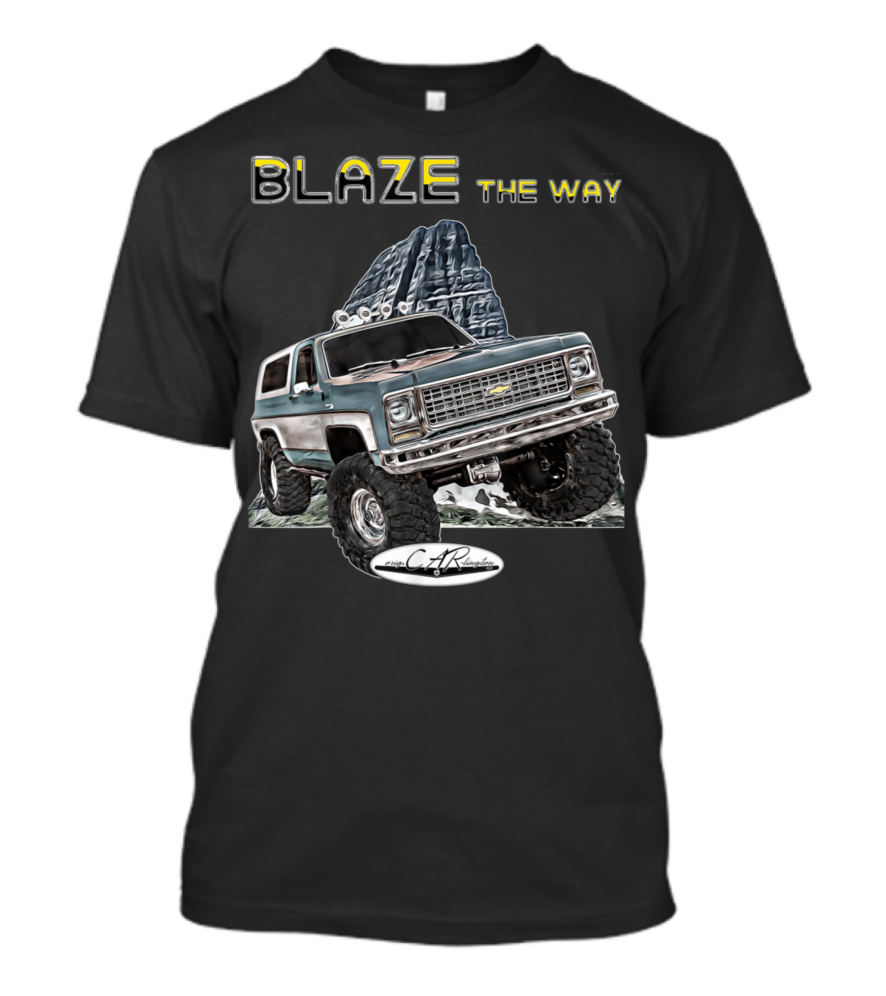 Blaze The Way Classic Squarebody Off-Road Adventure 9Z T-Shirt
