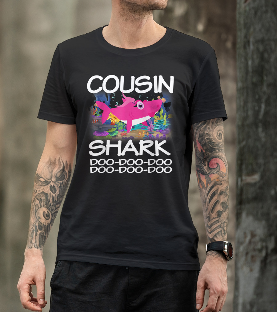 Cousin Shark Doo-Doo-Doo Matching Family Shark Mothers T-Shirt