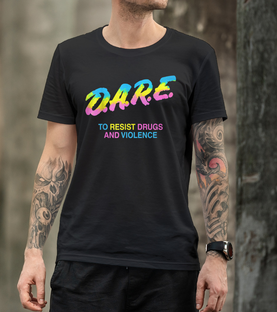 DARE To Resist Drugs And Violence 90s T-Shirt