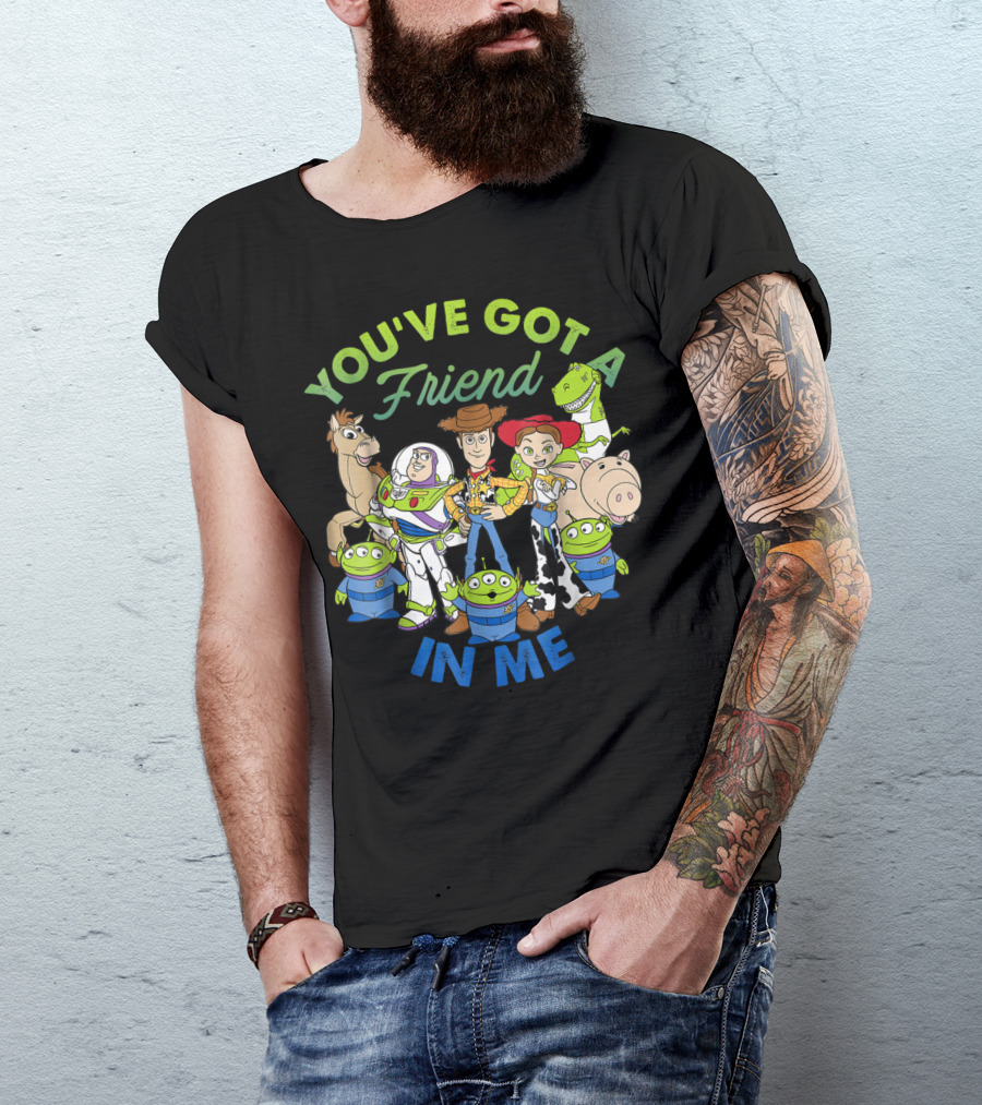 You've Got A Friend In Me Disney Pixar Toy Story Cartoon Group Shot T-Shirt