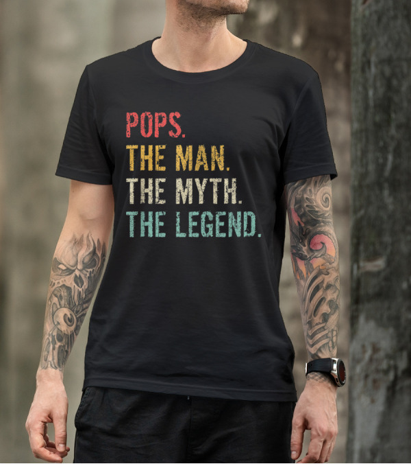 Pops The Man The Myth The Legend Vintage T-Shirt