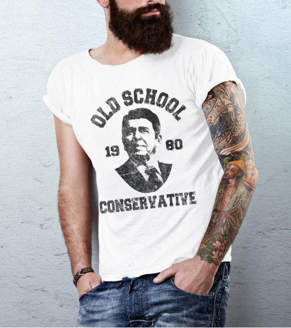 Old School Conservative 1980 Ronald T-Shirt