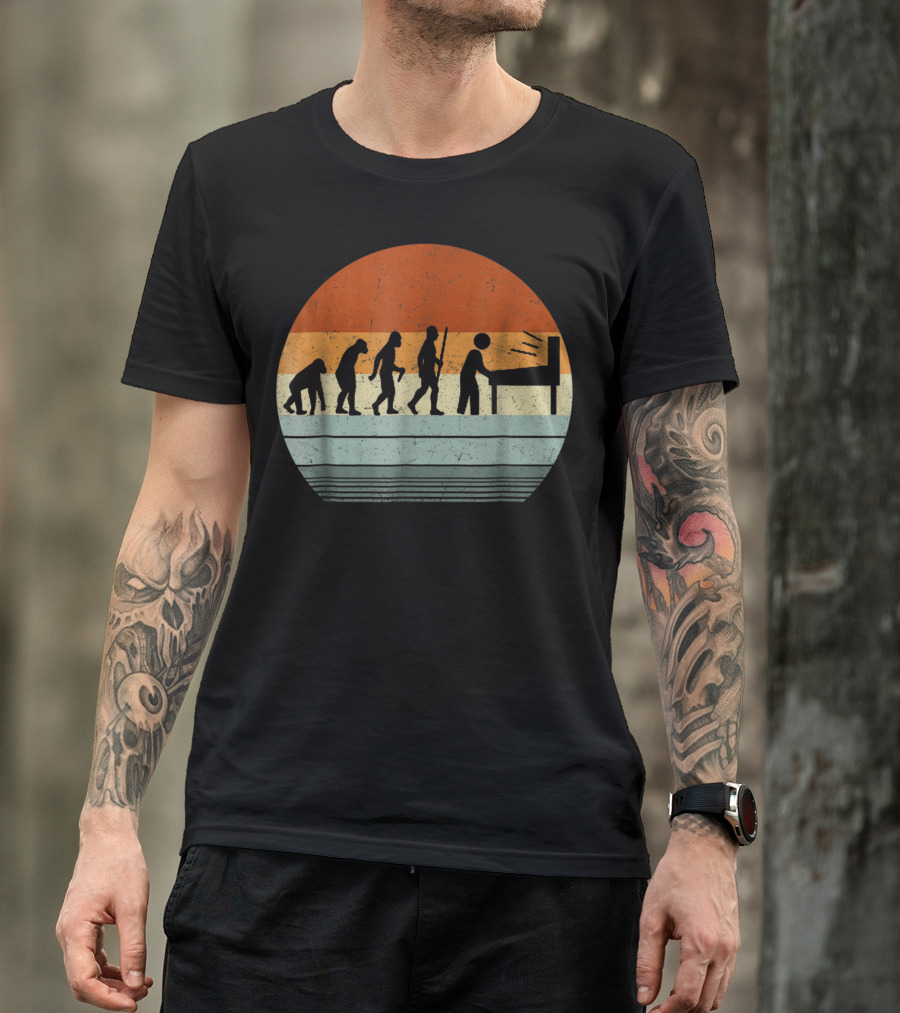 Vintage Pinball Evolution Player T-Shirt