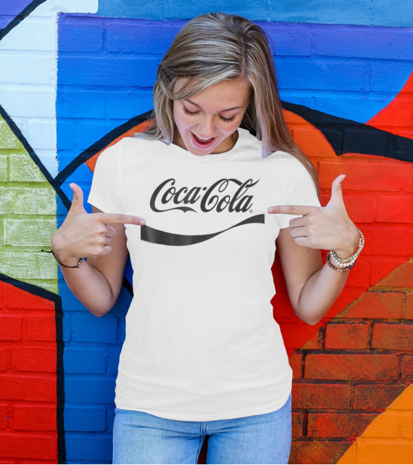 Coca Cola Classic Black Logo F6 T-Shirt