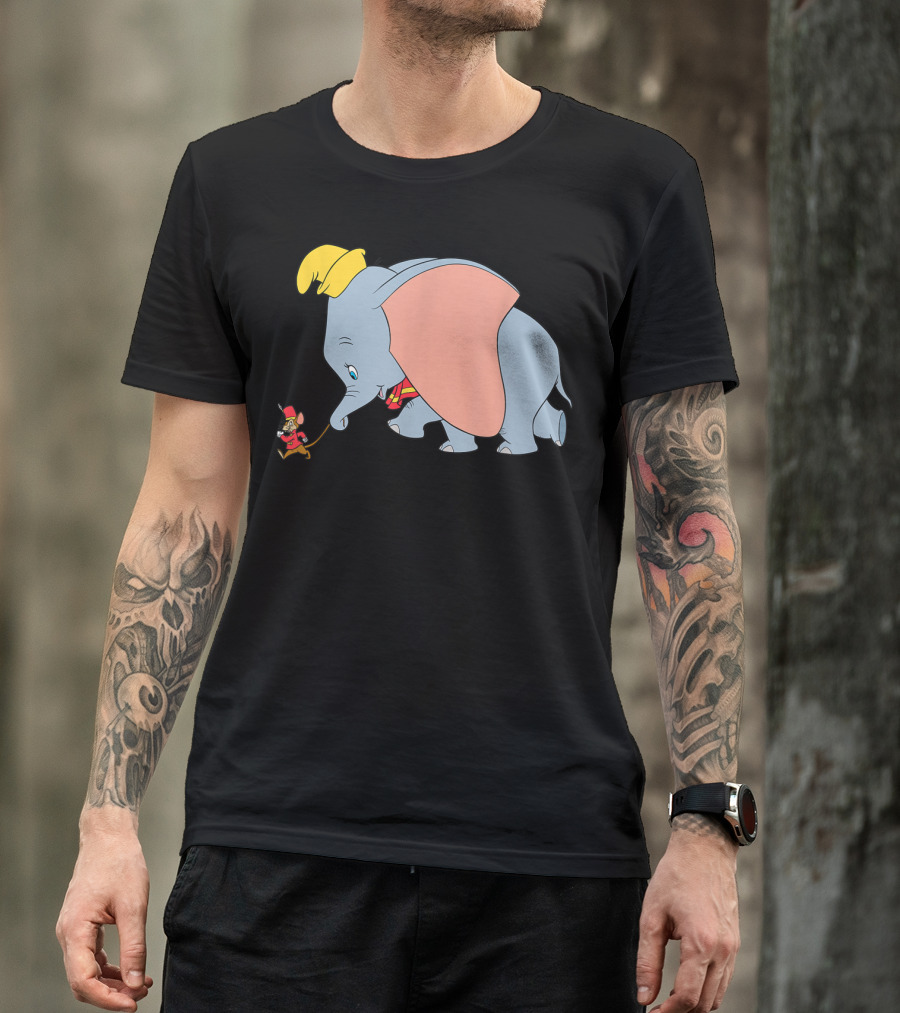 Disney Classic Dumbo Timothy Q Mouse Vintage Style Iconic Characters T-Shirt