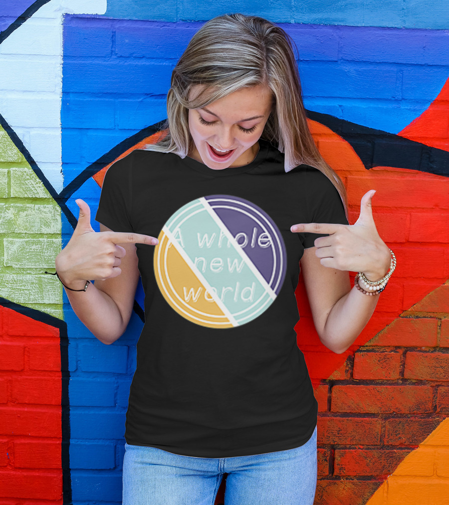 A Whole New World Circular Pastel T-Shirt