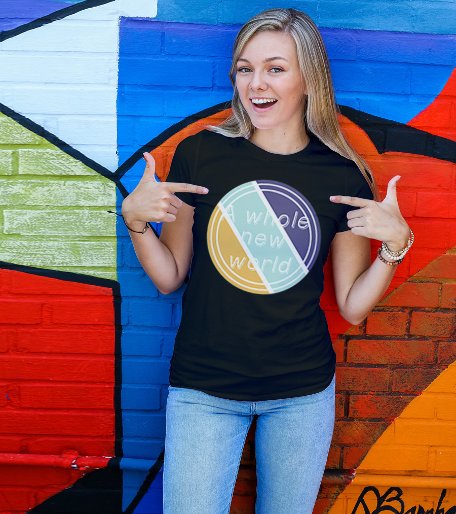 A Whole New World Circular Pastel T-Shirt
