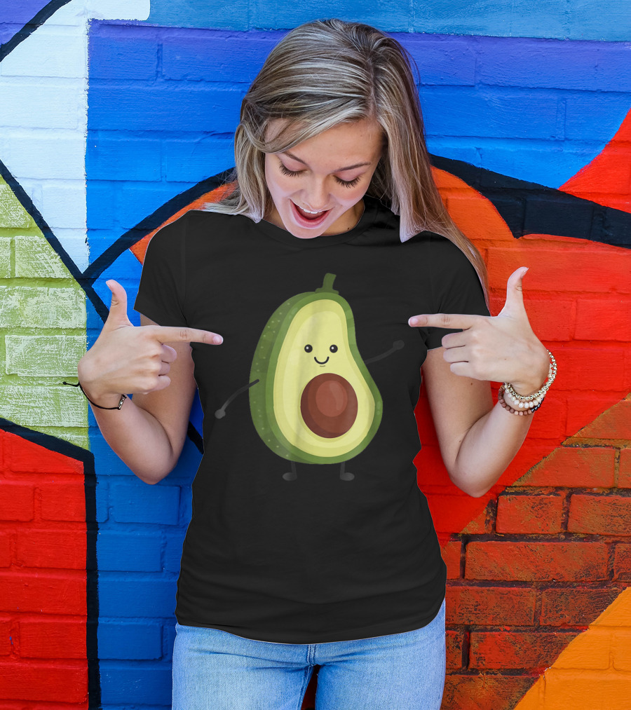 Smiling Avocado Best For Vegans Diet T-Shirt