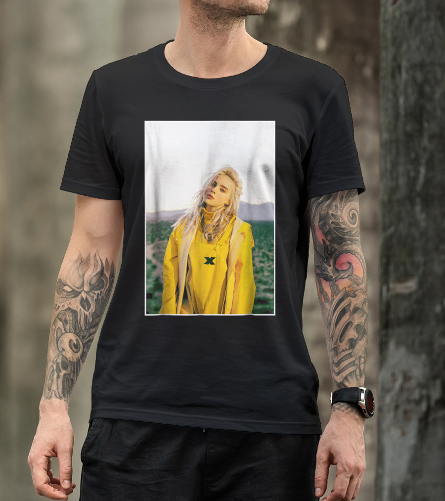 Billie Eilish Yellow Outfit Desert Photo T-Shirt