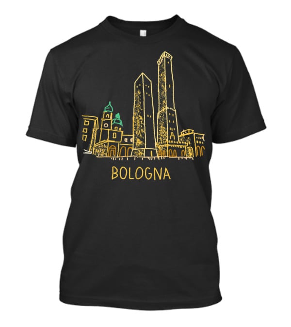 Bologna City Skyline Two Towers T-Shirt