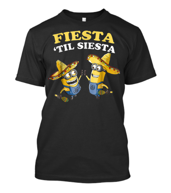 Despicable Me Minions Fiesta 'Til Siesta Sombreros T-Shirt