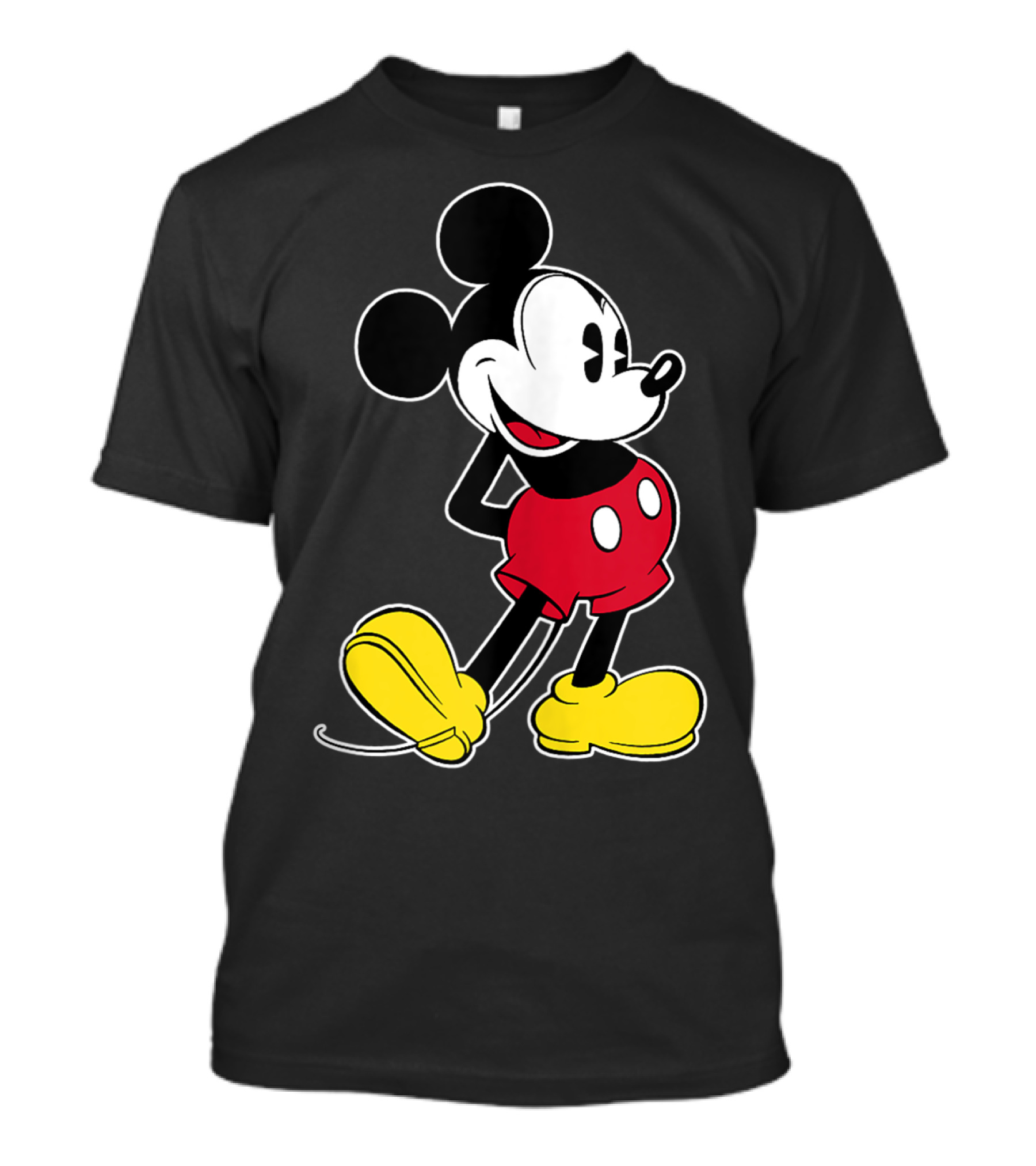 Mickey Mouse Vintage Red Shorts Yellow Shoes Classic Disney Pose T-Shirt