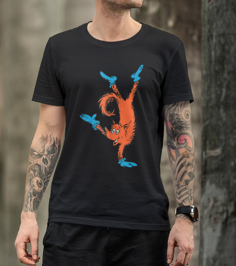 Dr Seuss Fox In Socks Performing Handstand T-Shirt