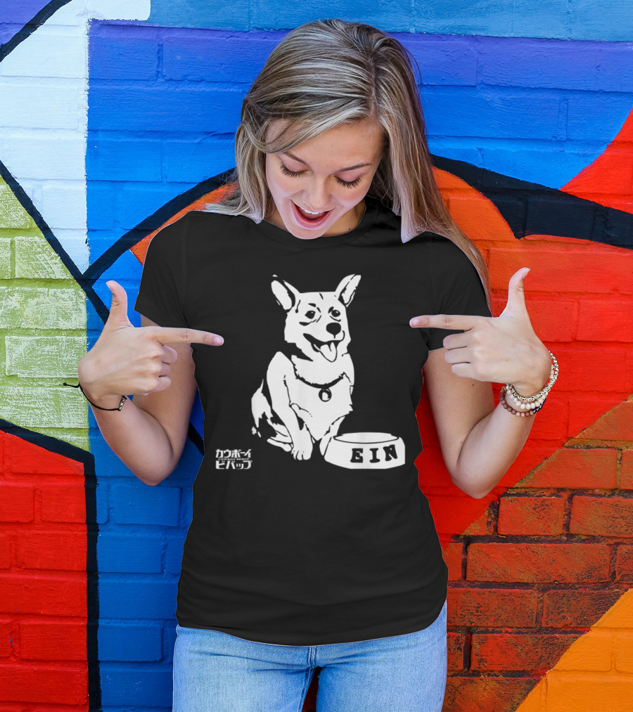 Ein Cowboy Bebop Corgi Anime Character Fan Favorite T-Shirt