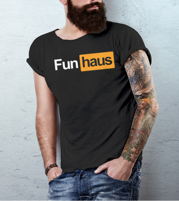 Funhaus Black And Orange T-Shirt