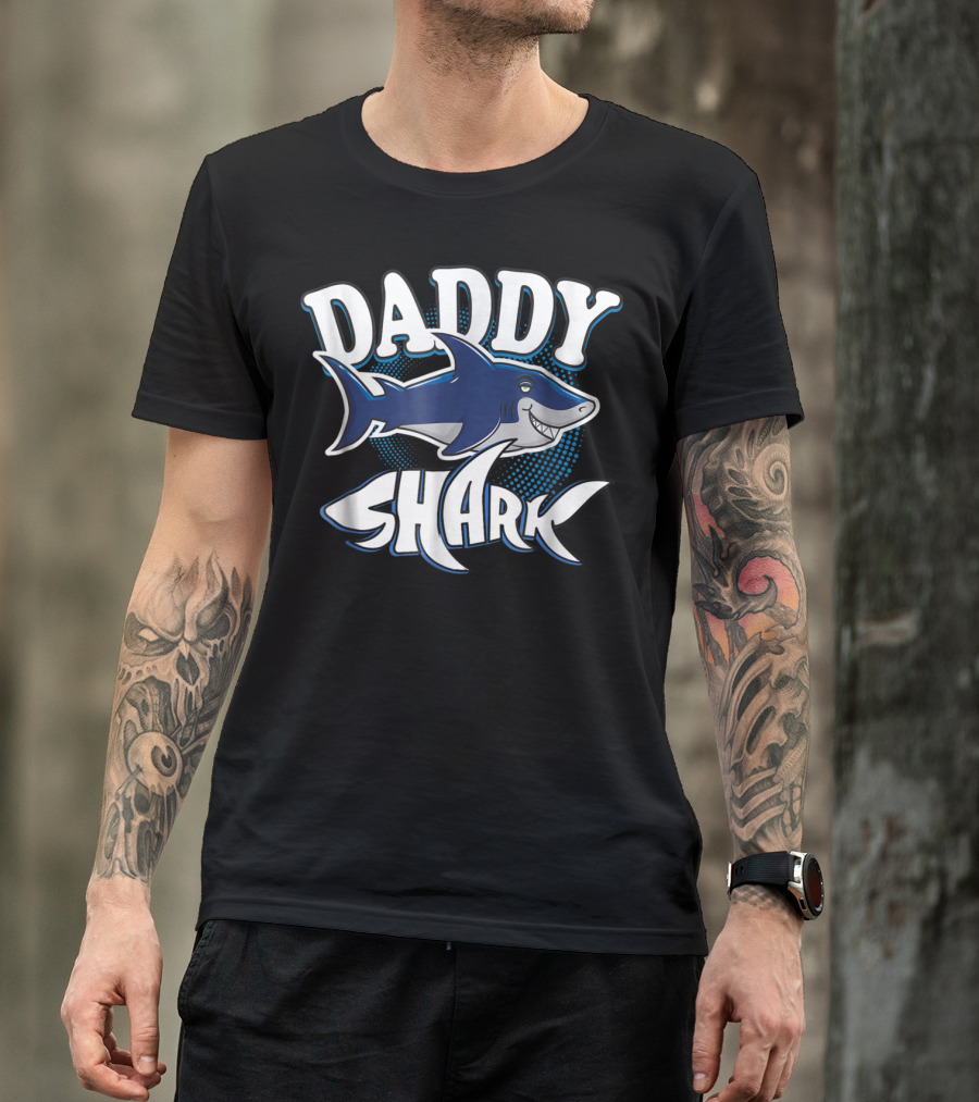 Daddy Shark Funny Daddy Shark T-Shirt