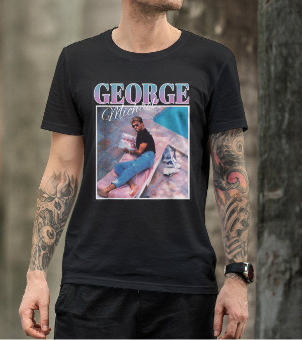 GEORGE Michael Poolside Style T-Shirt