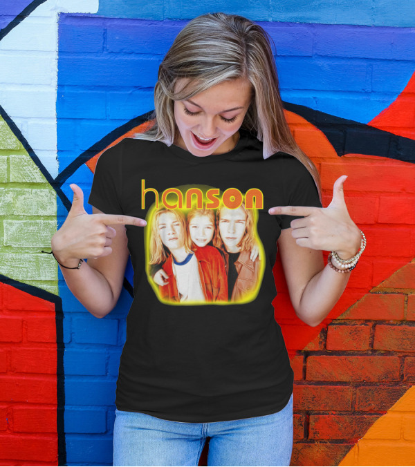 Hanson Band Members Vibrant Yellow Orange Aura T-Shirt