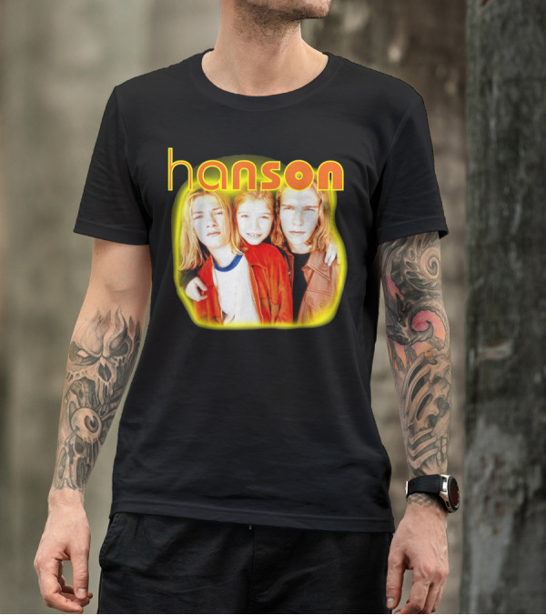 Hanson Band Members Vibrant Yellow Orange Aura T-Shirt