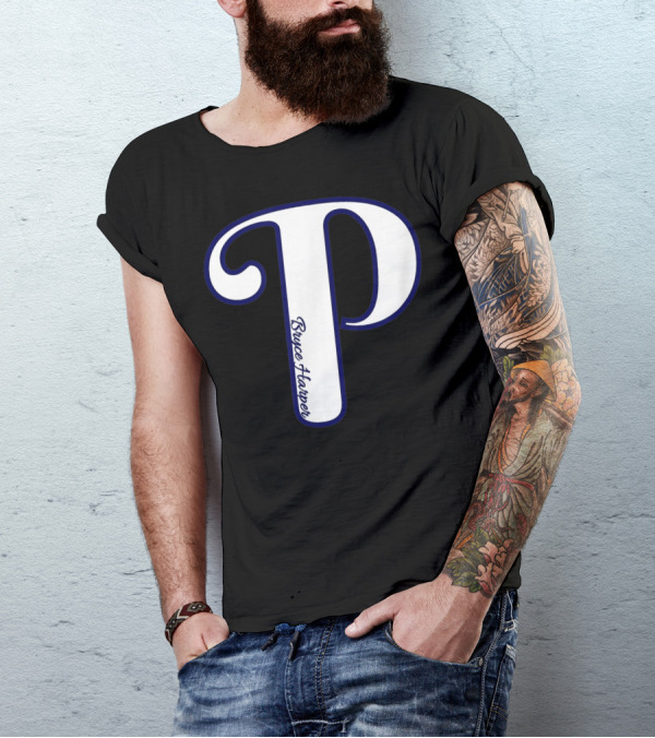 Bryce Harper Philadelphia Baseball Logo P T-Shirt