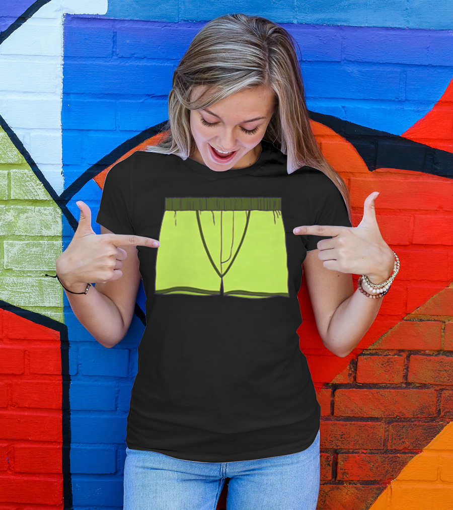 Shane Dawson Sells His Boxer Shorts Pocket Neon Yellow T-Shirt