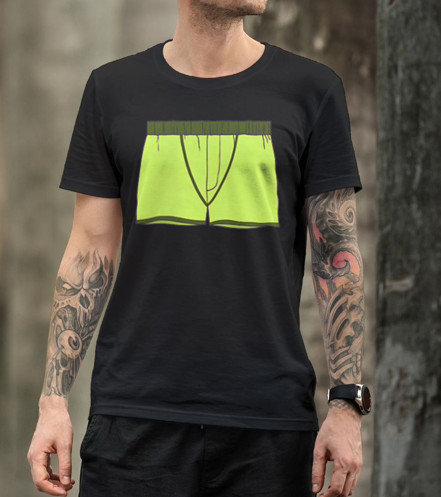Shane Dawson Sells His Boxer Shorts Pocket Neon Yellow T-Shirt