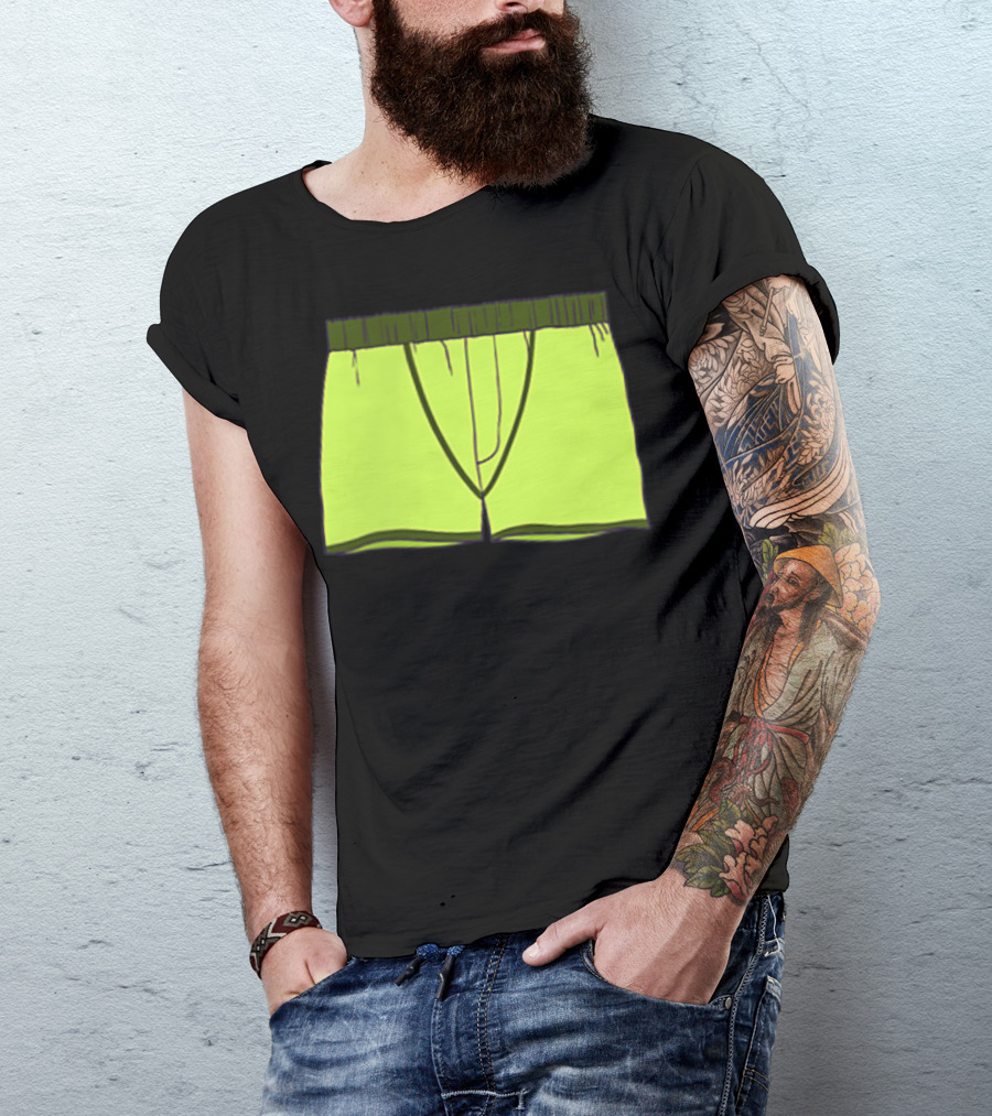 Shane Dawson Sells His Boxer Shorts Pocket Neon Yellow T-Shirt