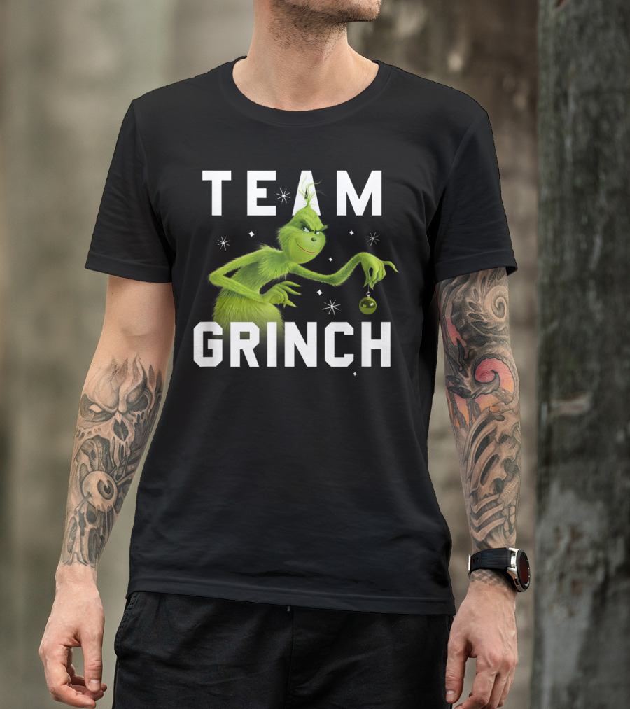 Team Grinch Drseuss The Grinch Holding T-Shirt