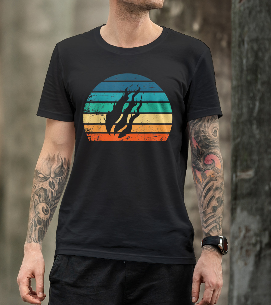 Fire Nation Sunset Flames Gamer Vibes T-Shirt