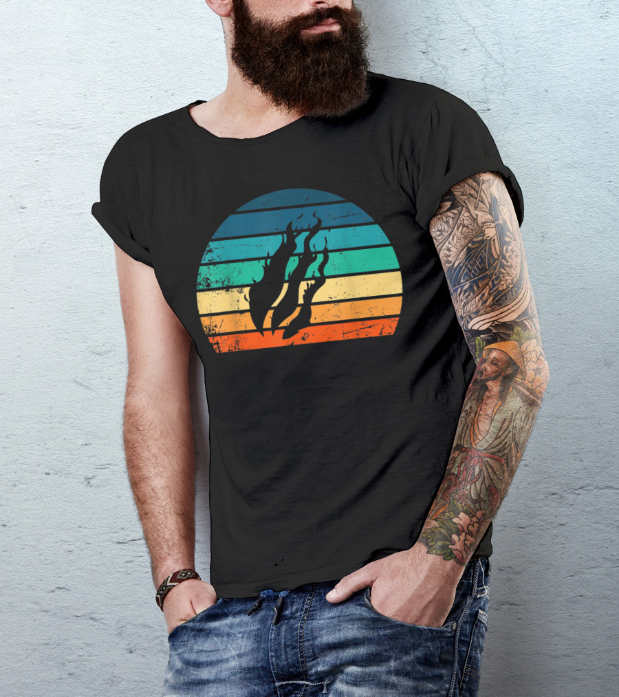 Fire Nation Sunset Flames Gamer Vibes T-Shirt