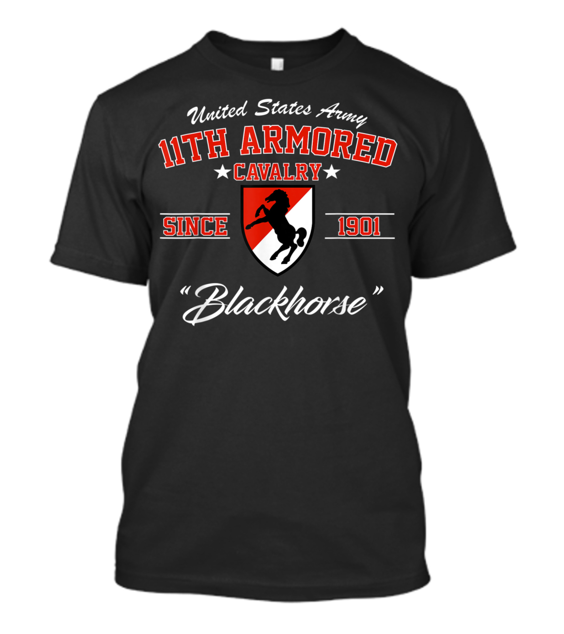 United States Army 11th Armored Cavalry Blackhorse Since 1901 T-Shirt