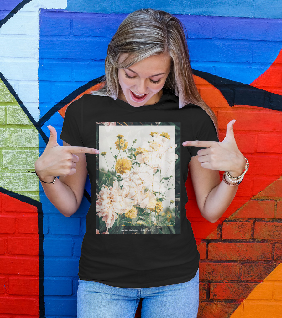 Aesthetic Floral Nathan Kawanishi Streetwear Fashion Grap T-Shirt