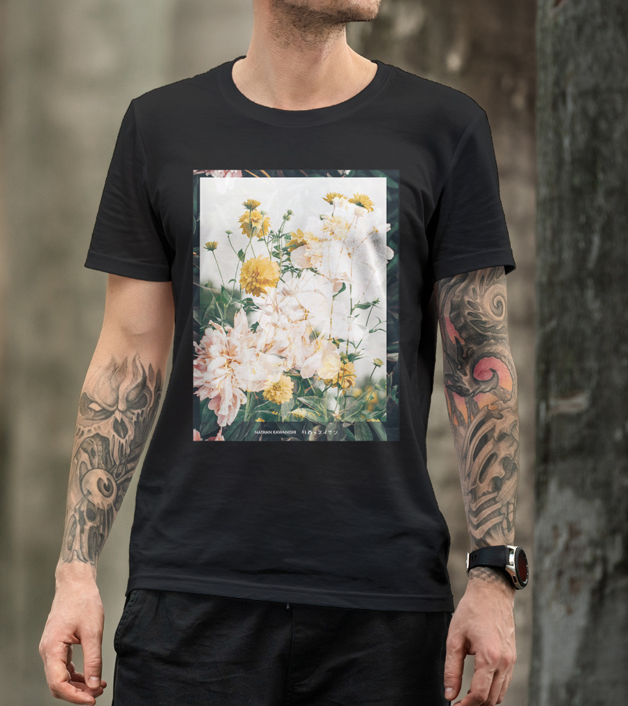 Aesthetic Floral Nathan Kawanishi Streetwear Fashion Grap T-Shirt