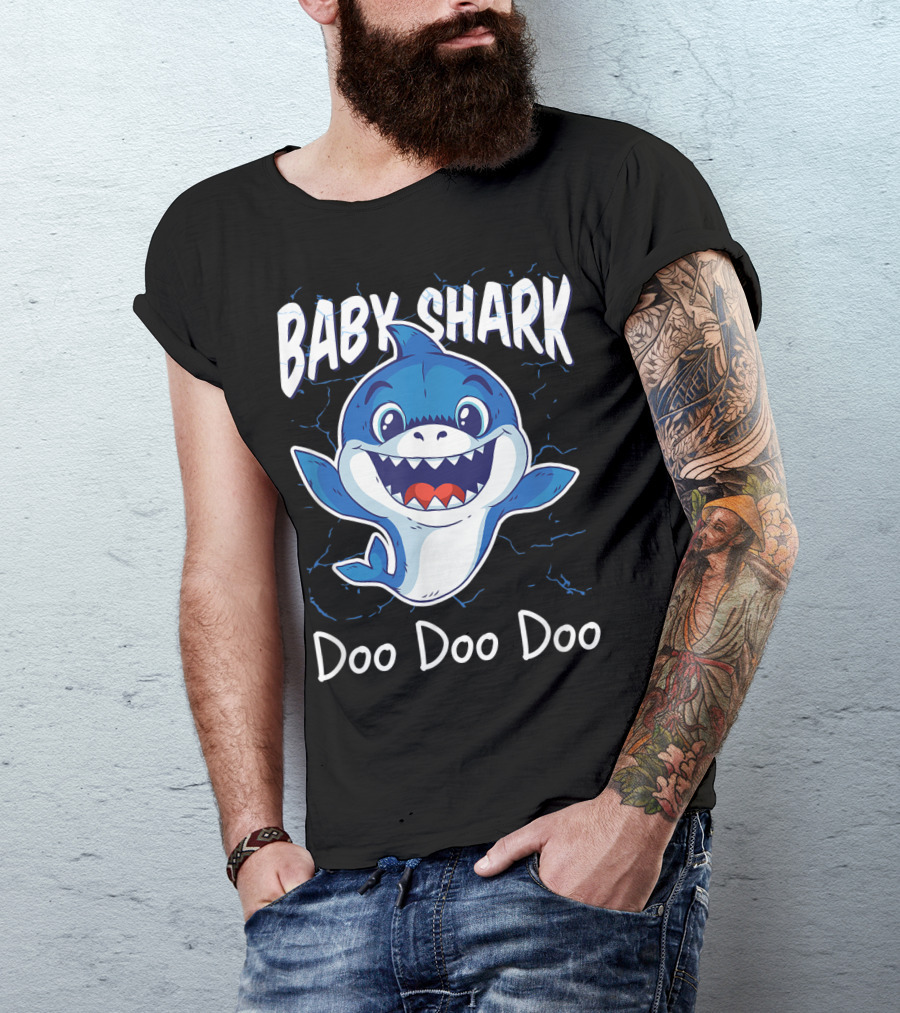 Baby Shark Doo Doo Doo Kids Birthday Party Girl T-Shirt