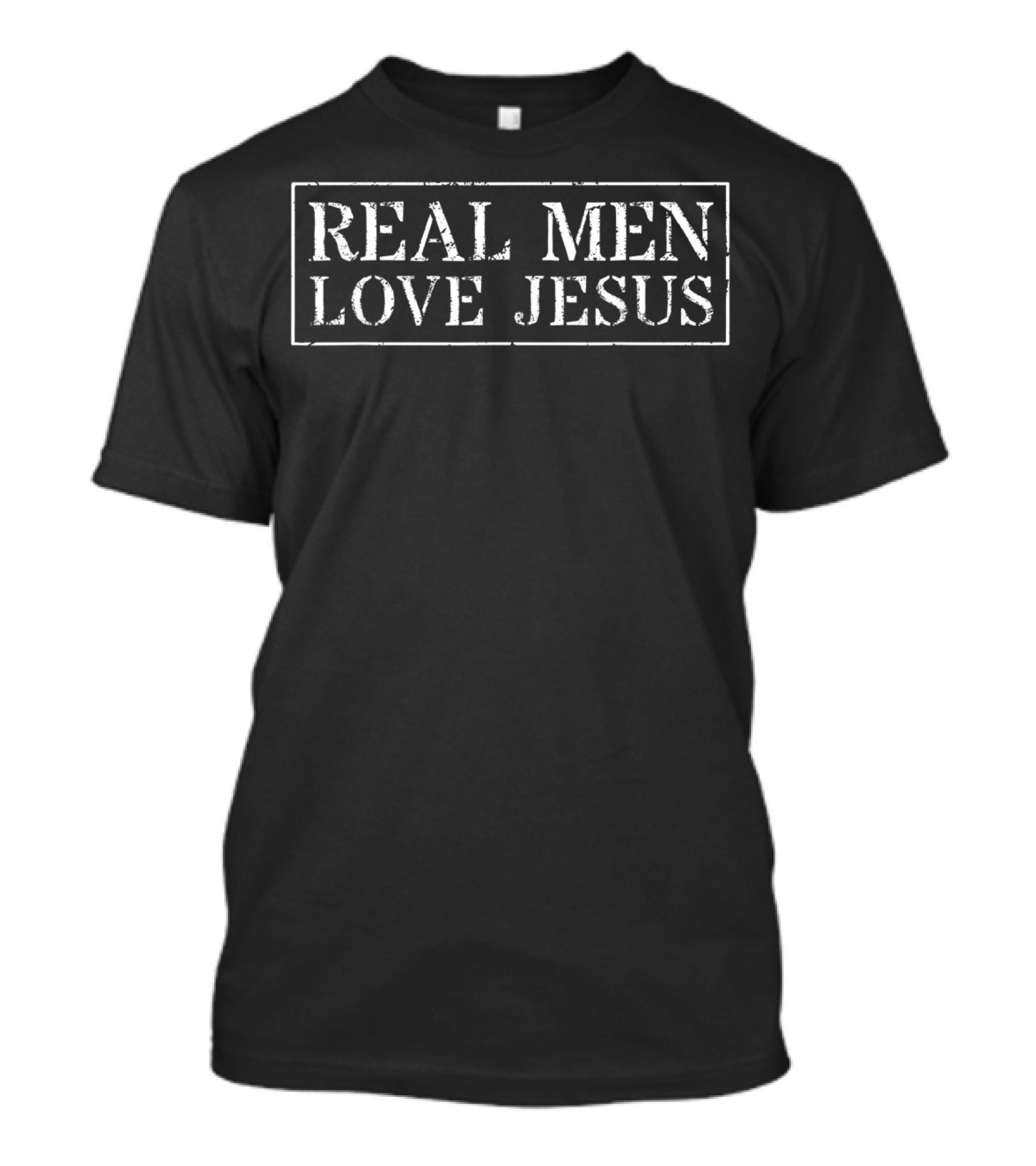 Real Men Love Jesus Christian Faith T-Shirt